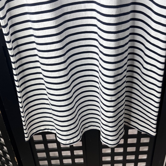 💙 Duffield Lane Striped Short sleeve Dress Women’s Large NWT Cotton Spandex 💙 - Picture 5 of 12